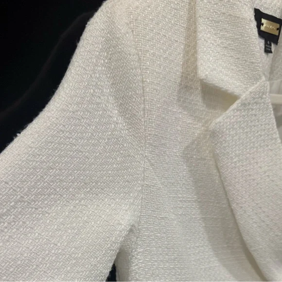 TRENDY LONG SLEEVE DOUBLE
BREASTED BLAZER MINI
DRESS - WHITE - Picture 8 of 17